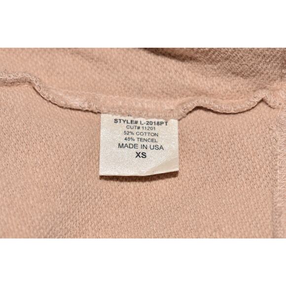 LANSTON $110 Relaxed Fit Drop Shoulder Short Sleeve Top in Oat XS - Picture 4 of 4